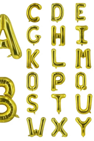 بلالين علي شكل حروف مقاس 16