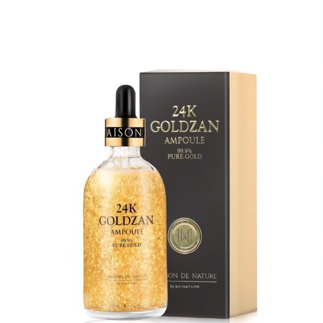  24k GOLDZAN AMPOULE 99.9% Pure Gold Serum من Maison de Nature. 