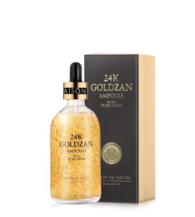  24k GOLDZAN AMPOULE 99.9% Pure Gold Serum من Maison de Nature. 