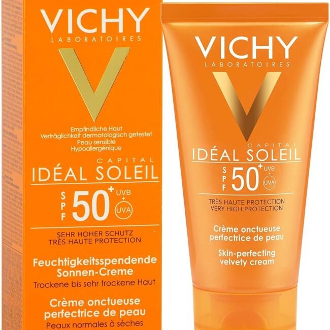 Vichy Capital Soleil Idéal Soleil SPF 50+).