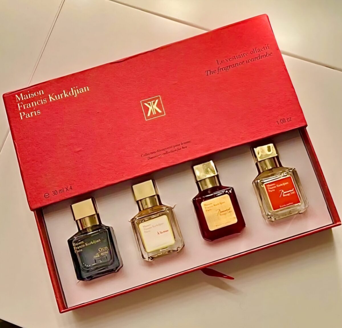 ⁦مجموعة عطور "باكارات روج 540" من ميزون فرانسيس كوركدجيان. ⁩ - الصورة ⁦2⁩