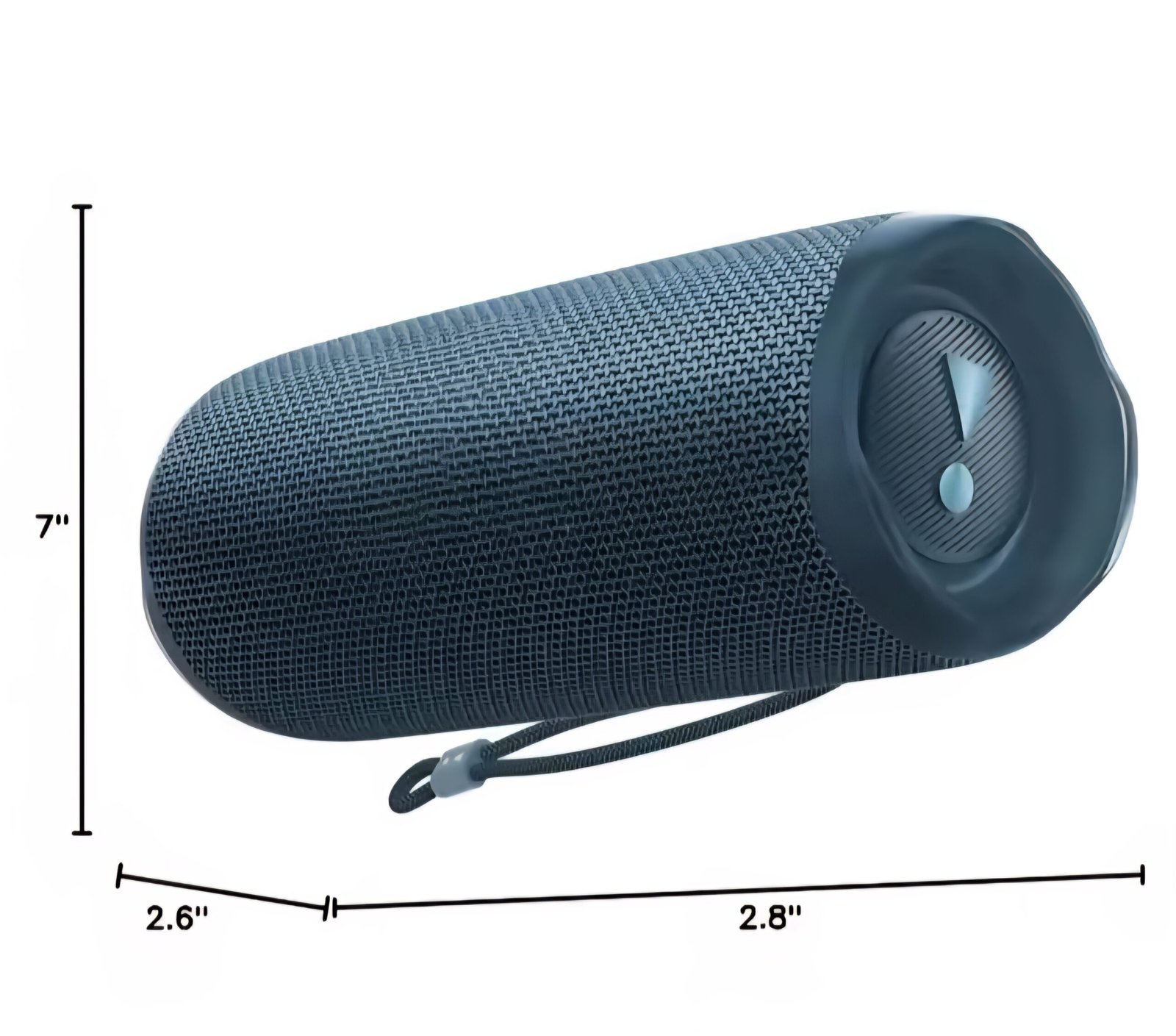 The photo-promptu speaker is JBL Flip 6, a portable, waterproof and dust-proof speaker. Key Features: Featuring a two-way speaker system that provides a clear and strong voice with a deep bass sound, as well as double negative radiators to enhance bass sound. - Image 6